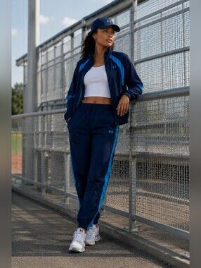 Under Armour Crinkle Pant/Jacket Track Set Size Large